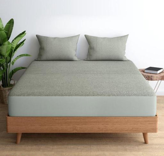 Mattress Protector 100% Terry Cotton Bed Protector Waterproof for Baby Elastic Fitted Waterproof Mattress Protector In Many Size Breathable Bed Cover & Mattress Cover And Gadda Cover for Super King, King, Double, Queen And Single Size Bed And Many Colors